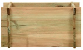 impregnált fenyőfa emelt kerti zöldségágyás 40 cm