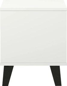 Éjjeliszekrény, fehér, BOGAN NEW 1S