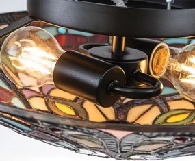 Quoizel QZ-LARISSA-F - Tiffany LARISSA mennyezeti lámpa 2xE27/40W/230V
