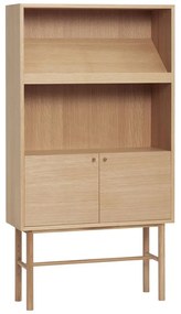 Natúr színű tölgyfa könyvespolc 80x150 cm Archive – Hübsch