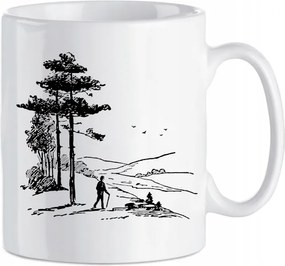 Nyomott mintás bögre Túrázáshoz 330 ml