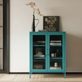Vitrin GINA, 800 x 1015 x 400 mm, Modern: tengerszínű