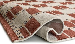 Bézs-terrakotta színű szőnyeg 133x190 cm Astra – Universal