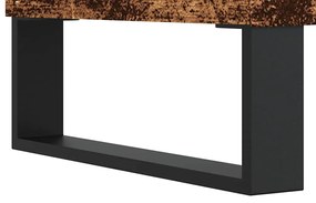 antik fa színű szerelt fa dohányzóasztal 90 x 44,5 x 45 cm