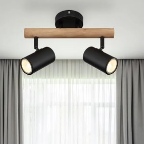 Globo 57913-2 - HERTI 2xGU10/5W/230V fa/fém spotlámpa