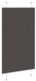 pliszírozott redőny fekete 70x100 cm szövetszélesség 69,4 cm