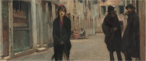Kép - John Singer Sargent, Street in Venice, reprodukciók (120x50 cm)