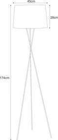 KAJA K-4358 REMI GOLD Fekete Színű Állólámpa 1xE27 15W IP20