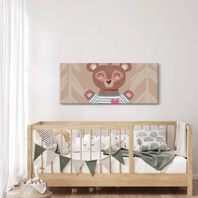 Kép - Mackó csíkos pólóban (120x50 cm)