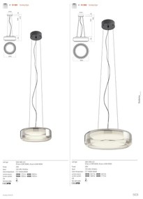 Redo 01-3592 - LED Csillár zsinóron SOLERA LED/36W/230V átm. 45 cm CRI 93 3000/4000K