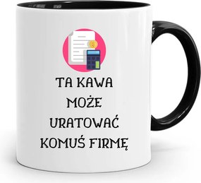 Fekete Bögre Ajándék Könyvelőnek, fényképes nyomattal