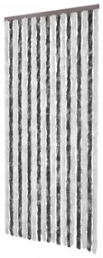 szürke és fehér zsenília rovarfüggöny 118 x 220 cm