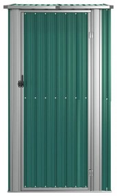zöld horganyzott acél kerti fészer 118,5 x 97 x 209,5 cm