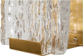 Aranyszínű üveg fali lámpa Oblin – Mauro Ferretti