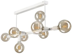 Csillár rúdon ASTRID 8xE27/60W/230V fehér