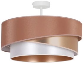 Duolla - Felületre szerelhető csillár KOBO 1xE27/15W/230V átm. 45 cm réz/arany/fehér