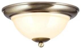 Orion DL 7-675/27-Mennyezeti lámpa AUSTRIAN OLD LAMP 2xE27/60W/230V bronz/bézs