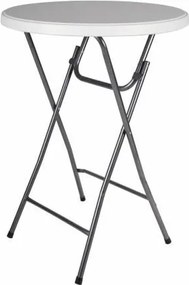 GARTHEN Parti asztal összecsukható BISTRO Fehér 80 x 110 cm