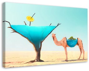 Gario Vászonkép Camel sivatagi víz - Bryantama Art Méret: 60 x 40 cm