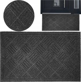 Lábtörlő Kiri Premium Csúszásgátló Gumi Szürke 45x75 CM