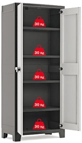 Keter Vízálló és zárható Titan műanyag szekrény 5 lábbal