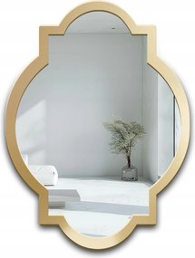 Charm retro stílusú fali tükör arany Mdf keretben 100x135