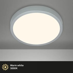 Briloner 3703-014-LED Mennyezeti lámpa RUNA LED/24W/230V 3000K pr.38 cm ezüst