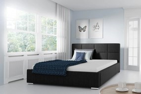 Marion egyszerű ágy 200x200, fekete