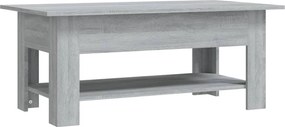 vidaXL szürke sonoma színű szerelt fa dohányzóasztal 102 x 55 x 42 cm