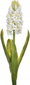 fehér jácint levél művirág 40cm