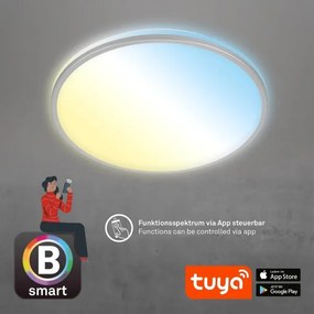 Briloner 3065-014 - LED dimmelhető mennyezeti lámpa IVY 42W/230V Wi‑Fi Tuya Ø49 cm + távirányító