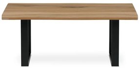 Dohányzóasztal 110x70cm, tömörfa, tölgyfa, KS-F110U DUB