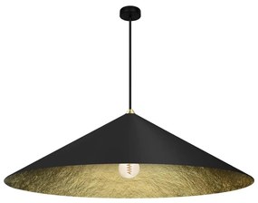 Csillár zsinóron FUJI 1xE27/60W/230V átm. 90 cm fekete/arany