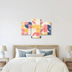 Kép - Absztrakció retro mintákkal (90x60 cm)