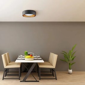 LED Mennyezeti lámpa TULUZA LED/24W/230V á. 40 cm fekete