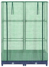 rattan megjelenésű magaságyás melegháztakaróval 80x40x123 cm