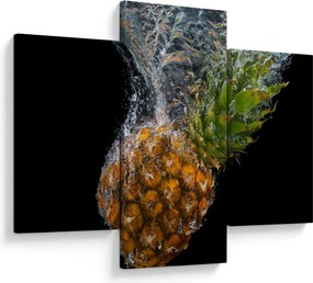 Ananász a vízben képe (90x60 cm)