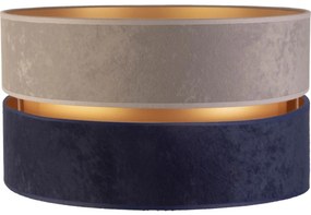 Duolla - Univerzális DUO E27 árnyékoló, 40 cm, szürke/kék/arany