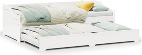 vidaXL fehér nappali ágy matrac nélkül IRUN 90x200 cm