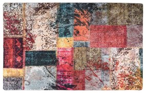 többszínű foltvarrott csúszásmentes mosható szőnyeg 160x230 cm