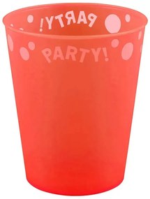 Orange Fluorescent, Narancssárga micro prémium műanyag pohár 250 ml
