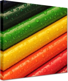 Vászonkép 60x60 Színes ceruzák Színek