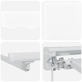 Behúzható napellenző Fehér 400x200 cm szövet