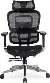 Forgószék ergonomikus kialakítással, fekete színben. NINO