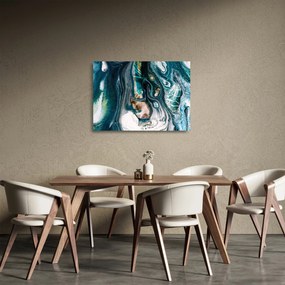 Absztrakciós kép (üvegen) (70x50 cm)