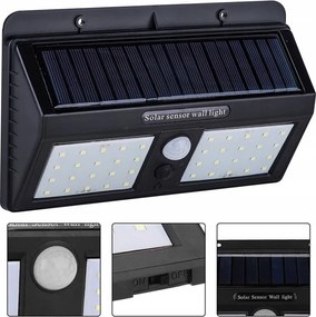 Napelemes Lámpa Halogén Led Szürkületi Mozgásérzékelő