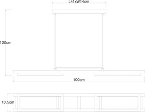 GLOBO 67266H ILLA Modern Led Függesztett Lámpa IP20