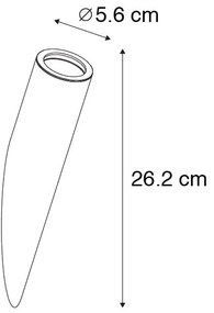 Modern fali lámpa fekete - Slam