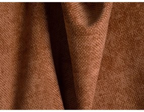 Terrakotta színű zsenília sarokkanapé (bal oldali-U alakú) Treno – Cosmopolitan Design