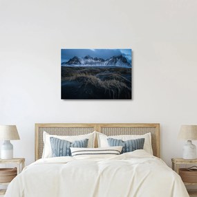 Kép az izlandi csúcsokról (üvegen) (70x50 cm)